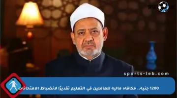 1200 جنيه.. مكافأة مالية للعاملين في التعليم تقديرًا لانضباط الامتحانات